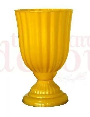 Vaso Grego Amarelo - Decora na Hora