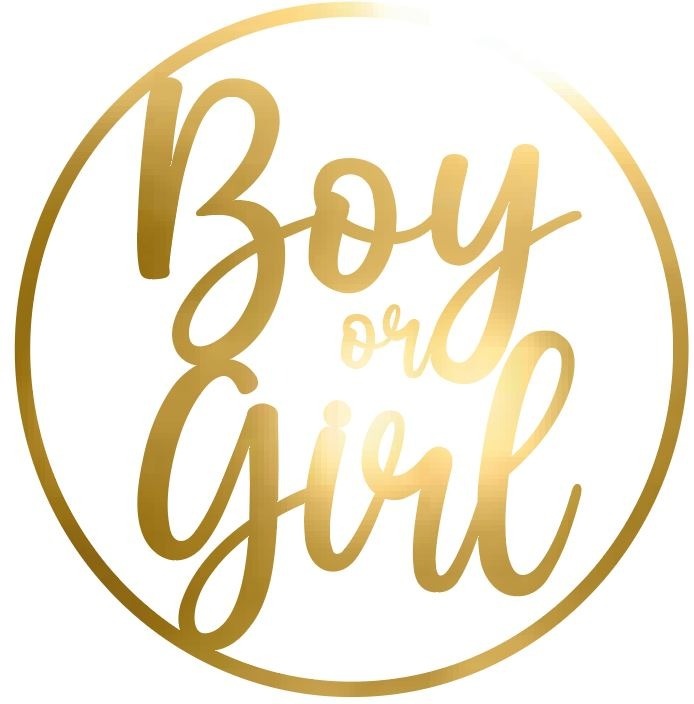 Placa Boy Or Girl - Decora na Hora