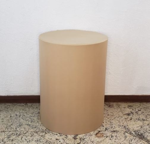 Capa Cilindro Bege Liso M - Decora na Hora