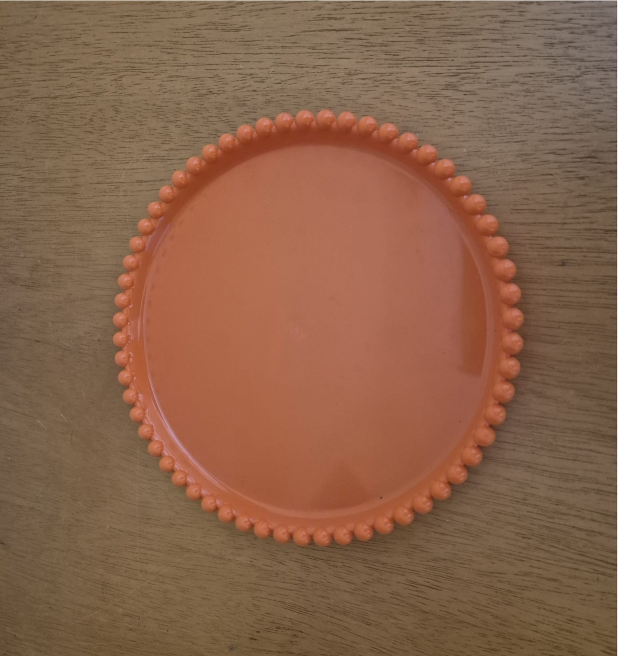 Bandeja Redonda Laranja Pérola - Decora na Hora