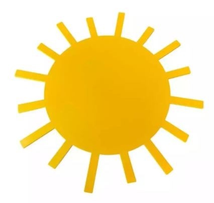 Sol Aplique Mdf - Decora na Hora