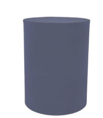Capa Cilindro Azul Marinho Liso M - Decora na Hora