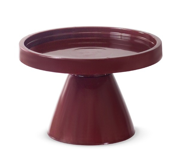 Boleira Redonda Vermelho Cereja - Decora na Hora