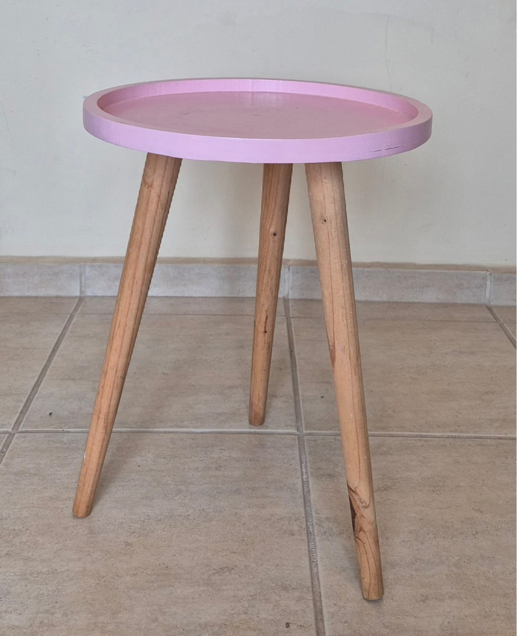 Mesa Redonda (Pe Palito) P Rosa - Decora na Hora