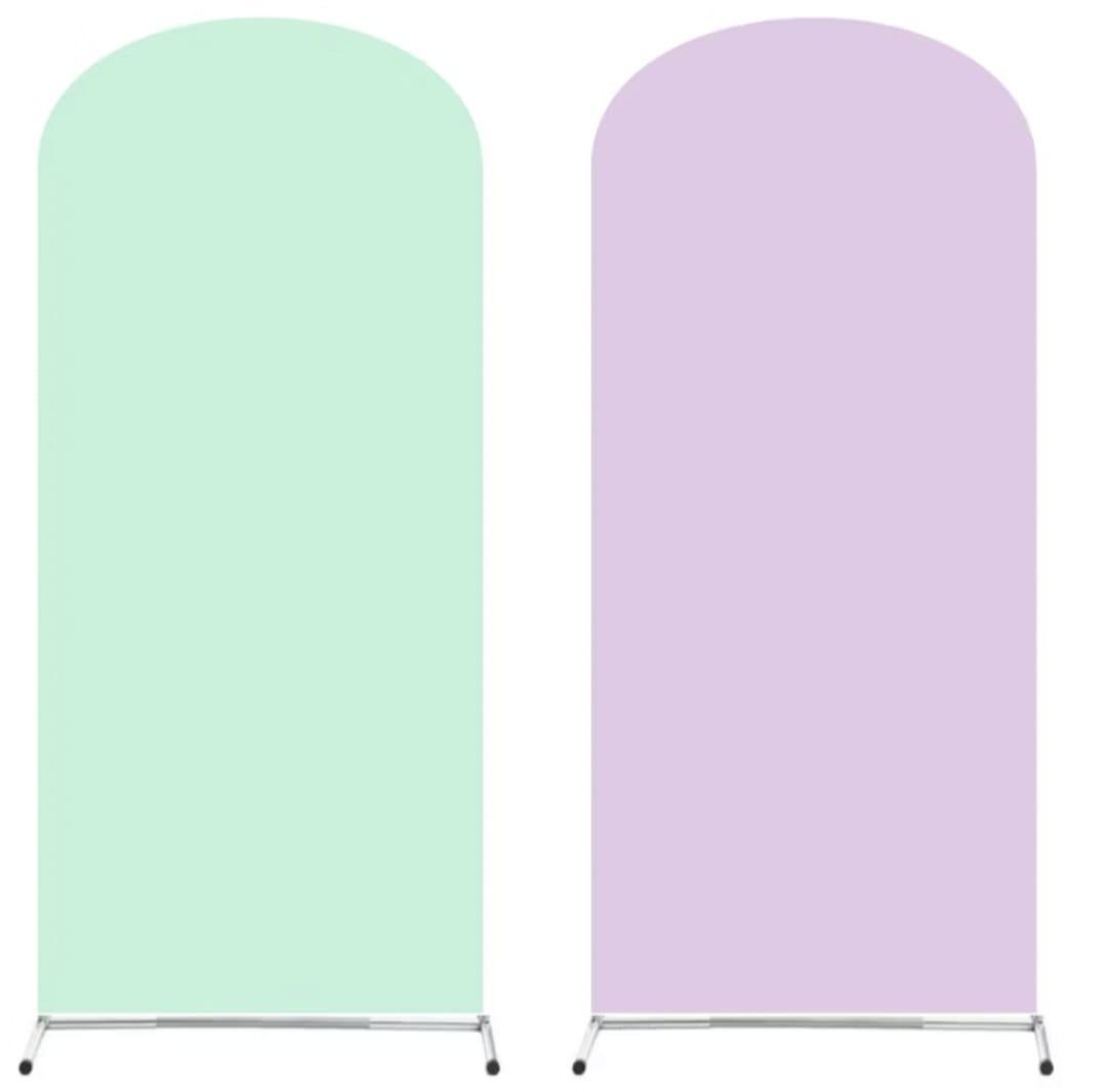 Capa Painel Romano Verde Bebe E Lilás - Decora na Hora