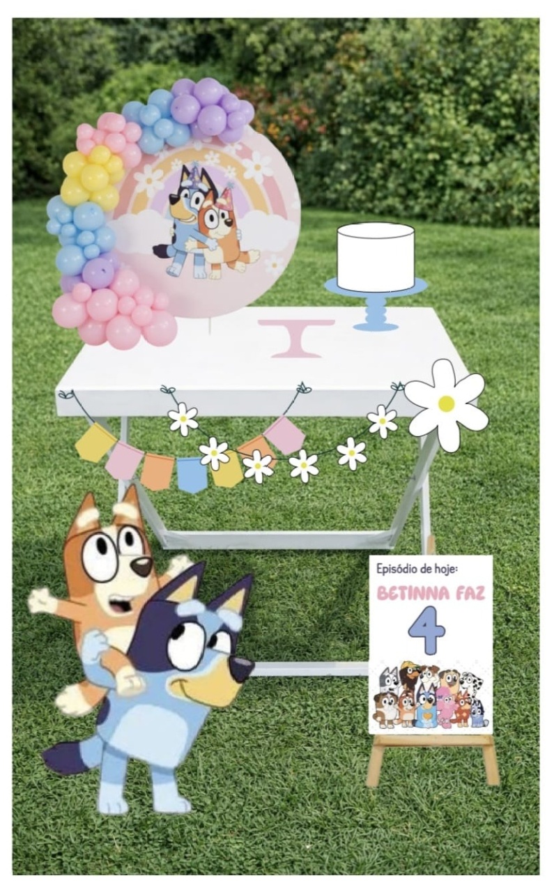 Bluey Mini Table  - Decora na Hora