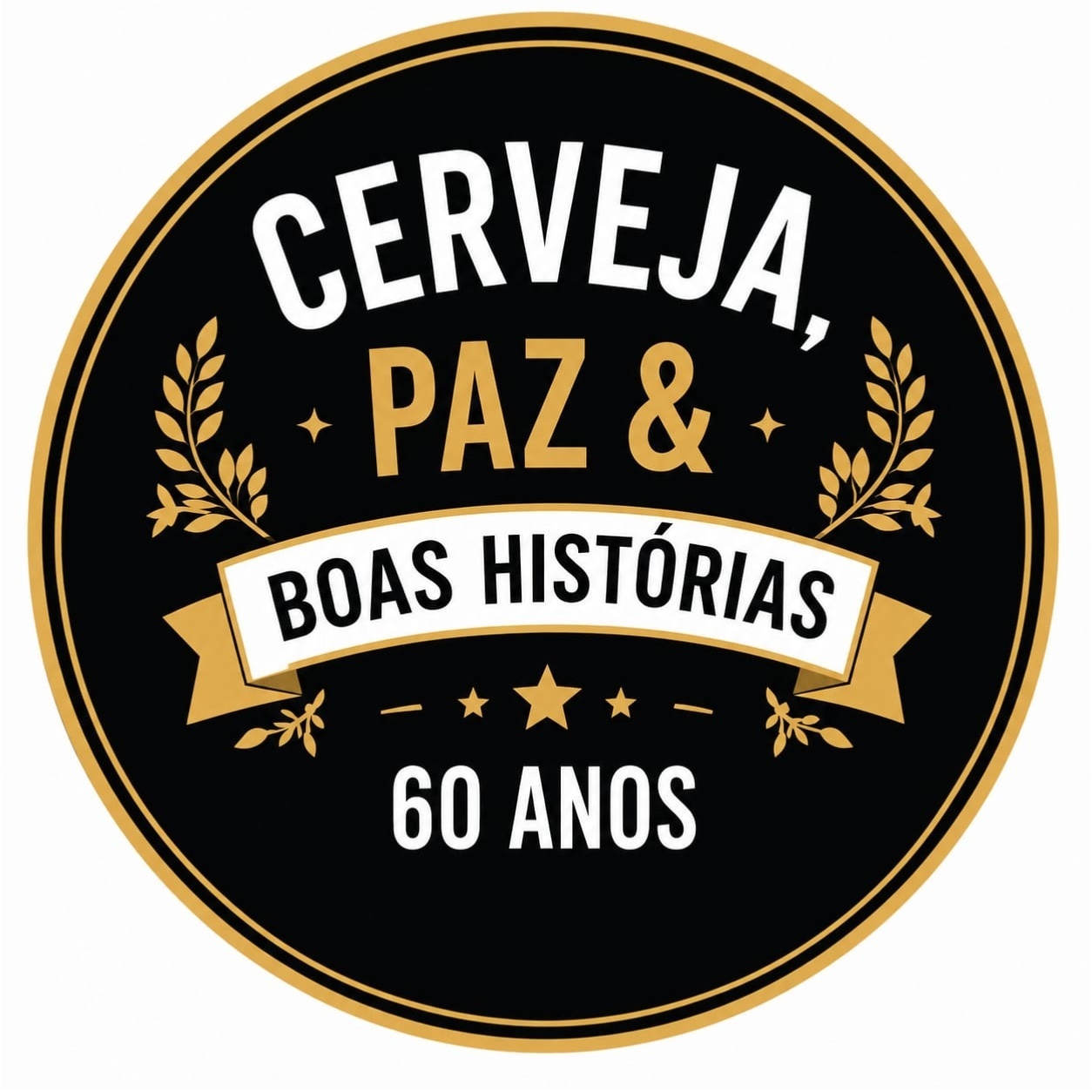 Capa Painel Circular 1,5M (60 Anos) - Decora na Hora