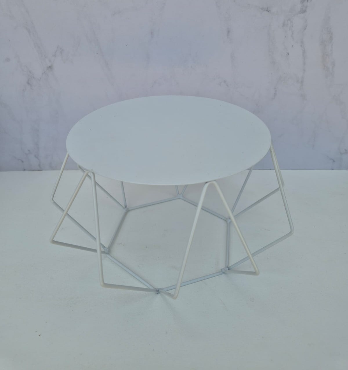 Boleira Metal Aramada Branca - Decora na Hora