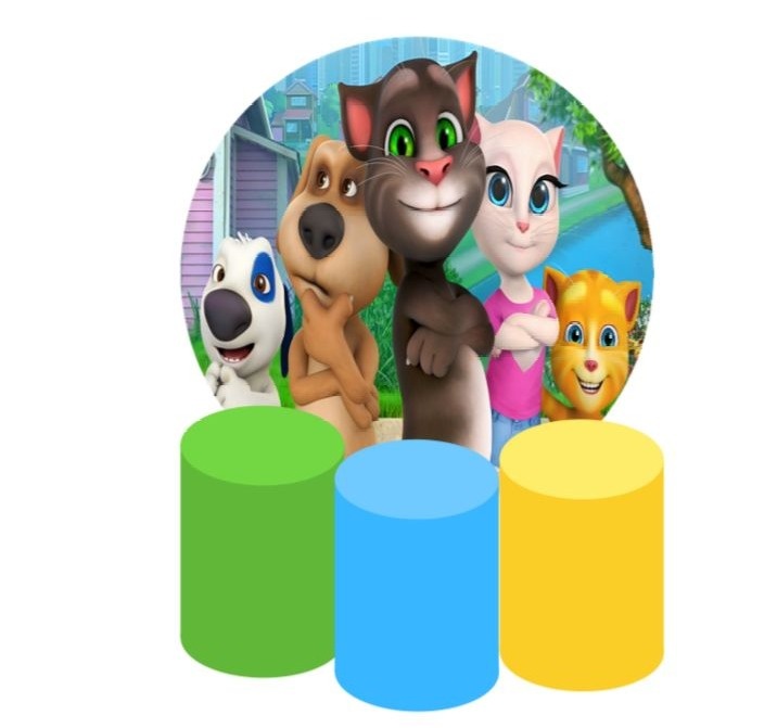 Kit Talking Tom - Taiany Nilva Parodi Gonçalves Camargo