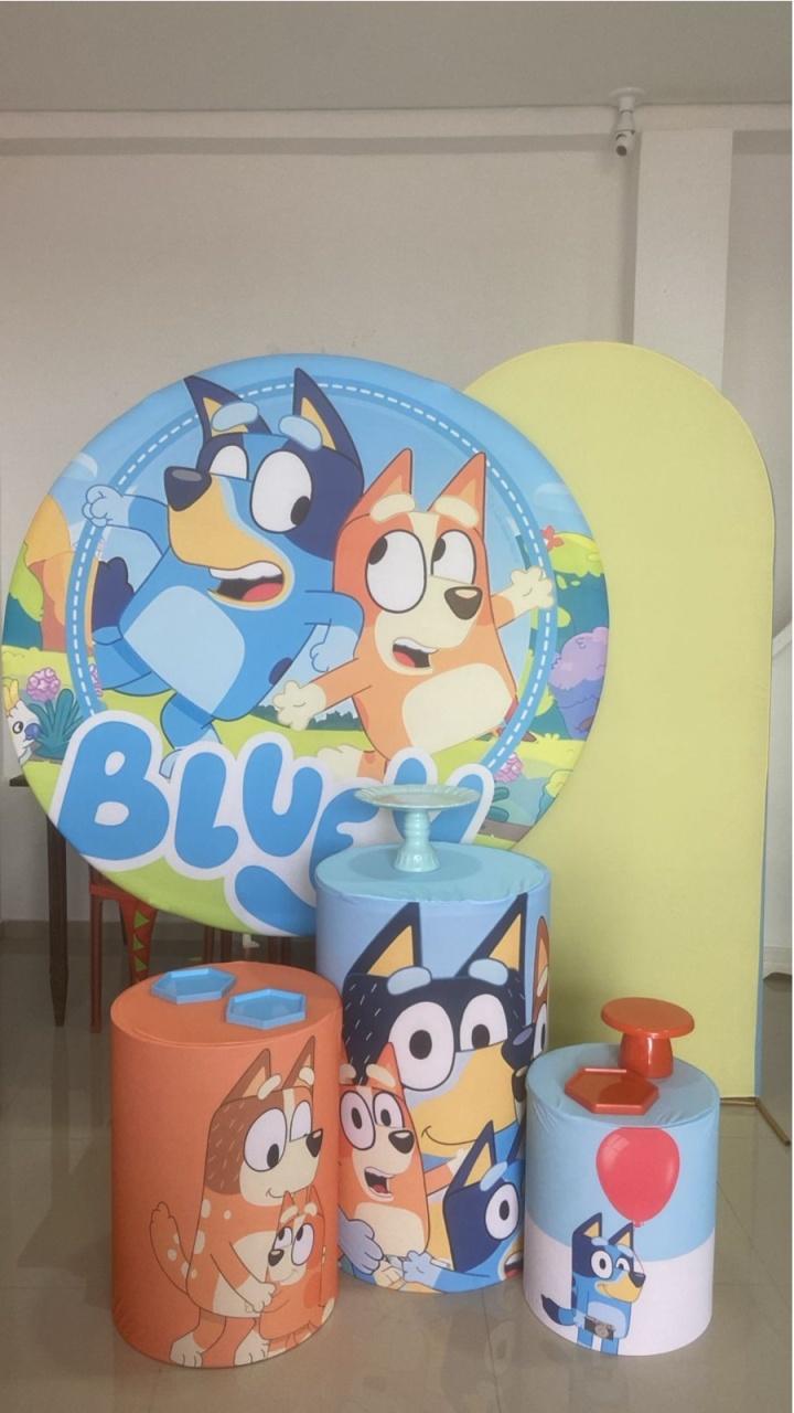 Kit - Bluey Com Painel Romano - Taiany Nilva Parodi Gonçalves Camargo