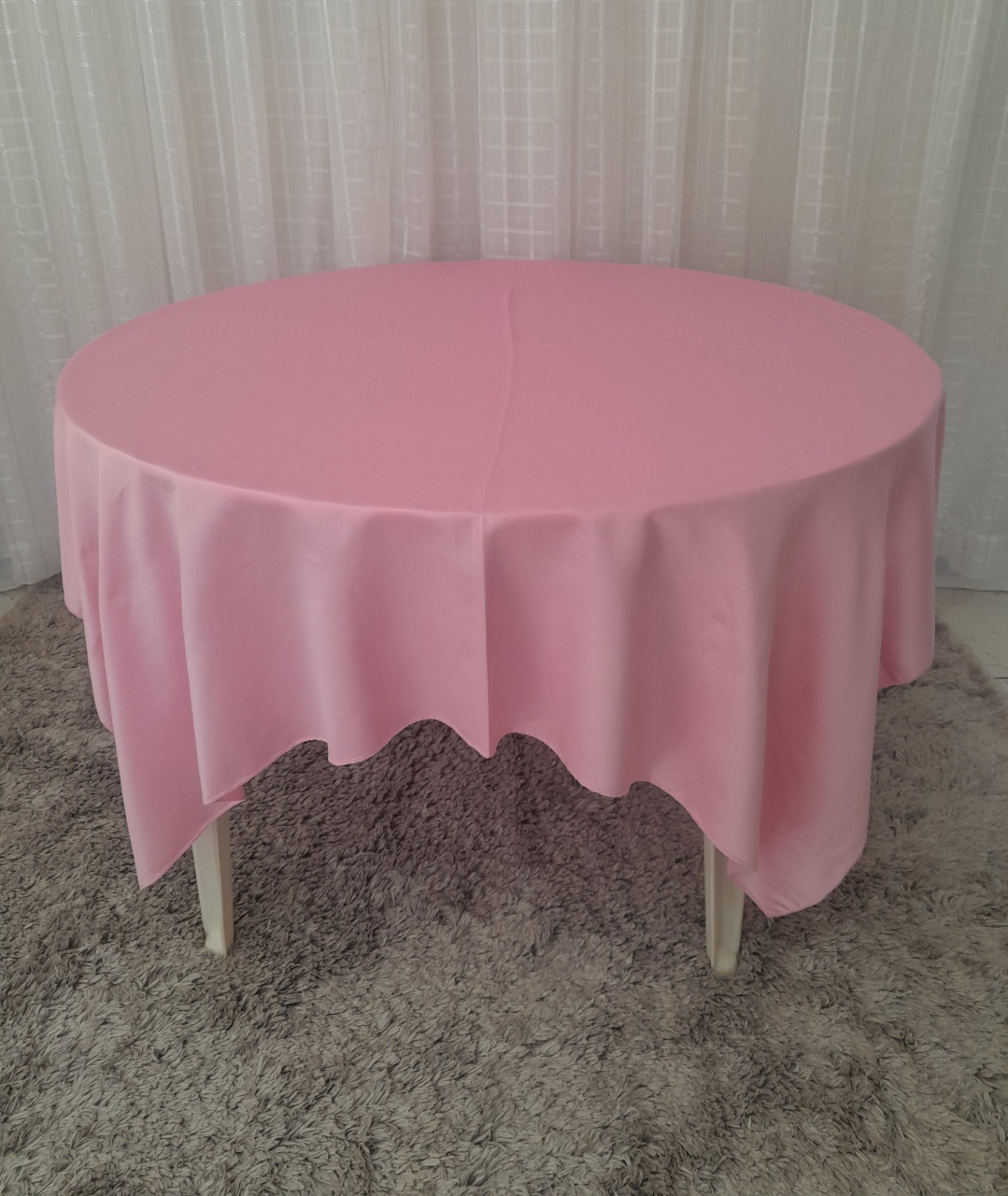 Toalha de Mesa - Rosa Bebê  - Decor Shalom