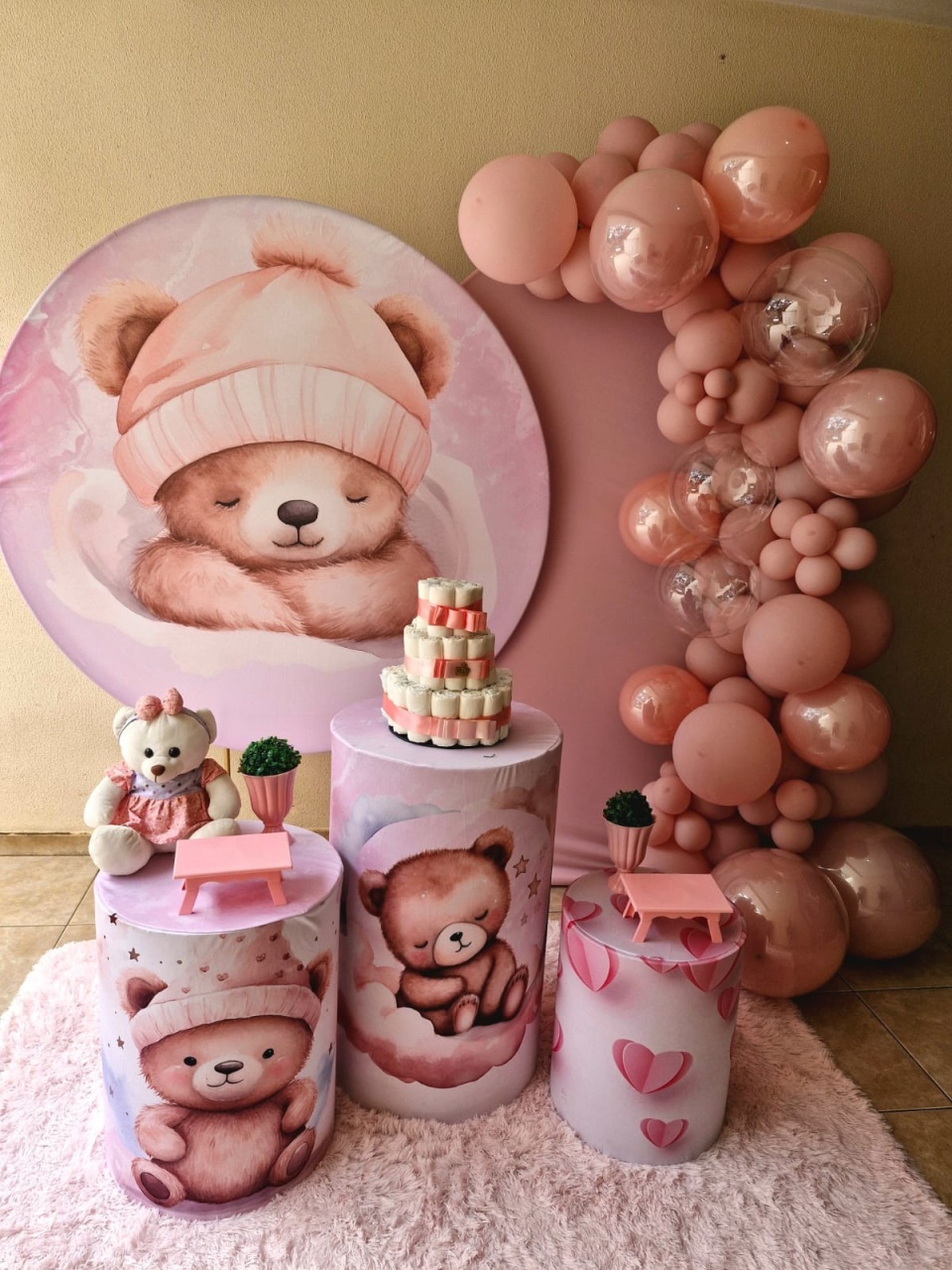 Ursinho Rosa - Doce encanto 