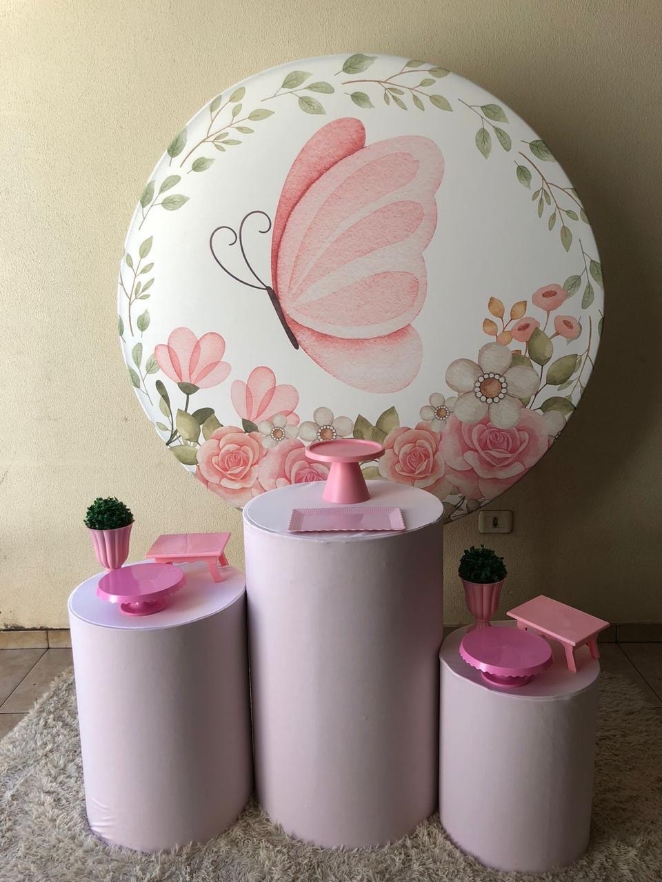 Borboleta Rosa - Doce encanto 