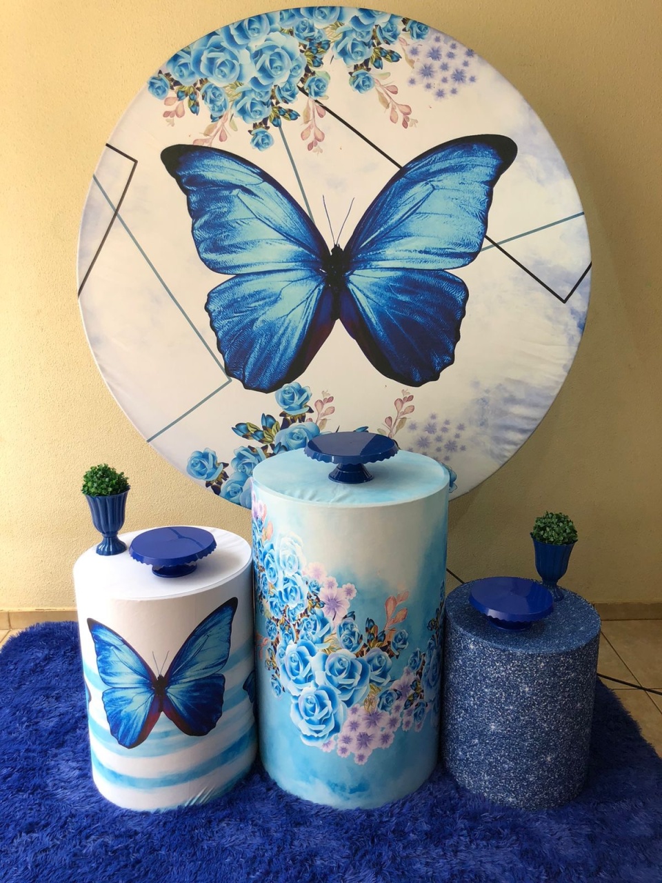Borboleta Azul - Doce encanto 