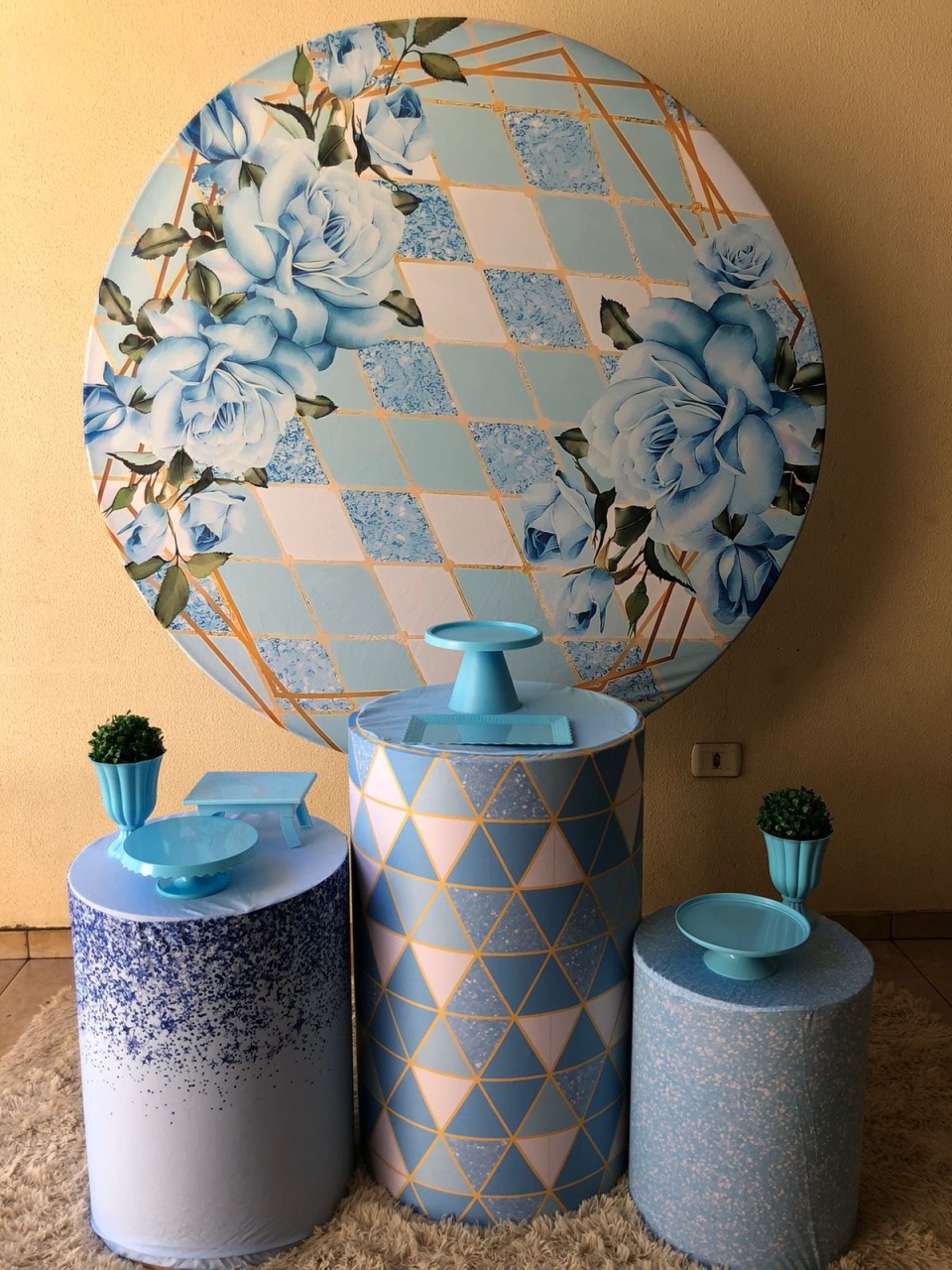 Floral Azul 1 - Doce encanto 