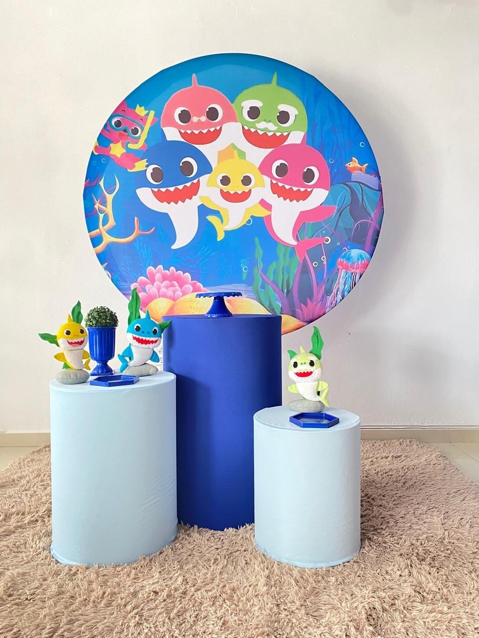 Kit Básico Baby Shark  - Arrazo Decorações
