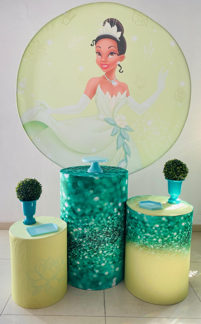 Kit Básico Princesa Tiana  - Arrazo Decorações