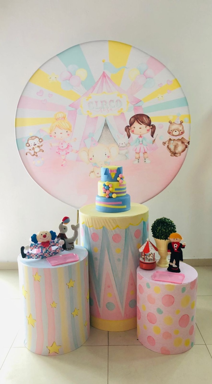 Kit Basico Circo Menina - Arrazo Decorações