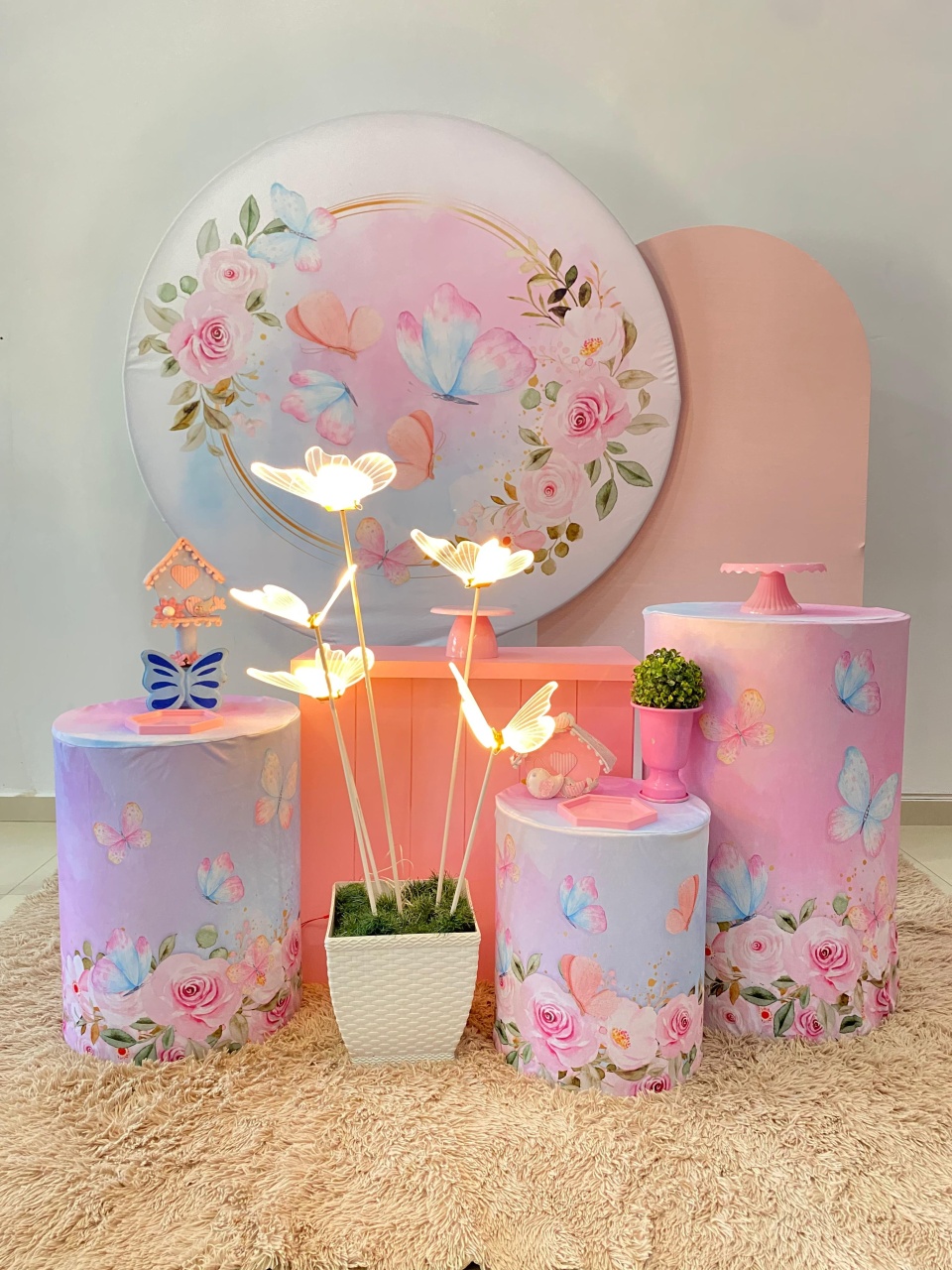 Kit Master Borboleta Com Borboletas de Led Peq - Arrazo Decorações