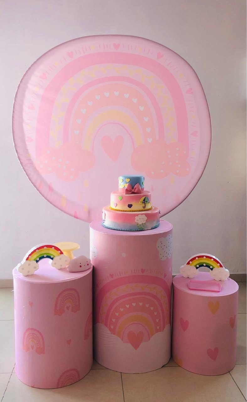 Kit Basico Arco Iris  - Arrazo Decorações