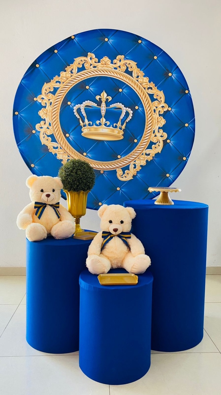 Kit Chá de Menino Azul  - Arrazo Decorações