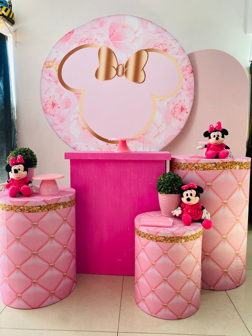 Kit Master Minie Rosa  - Arrazo Decorações