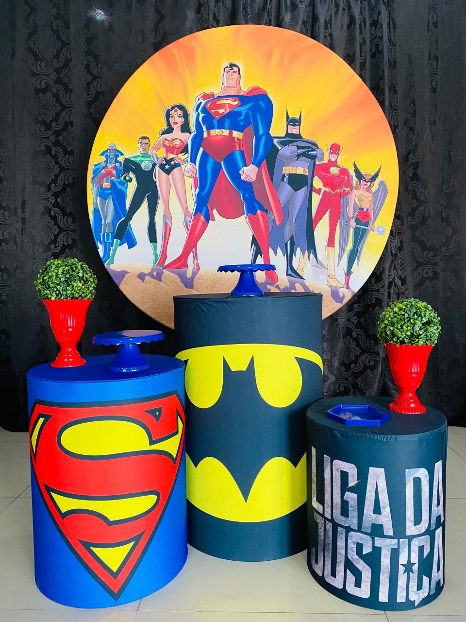 Kit Básico Liga da Justica  - Arrazo Decorações