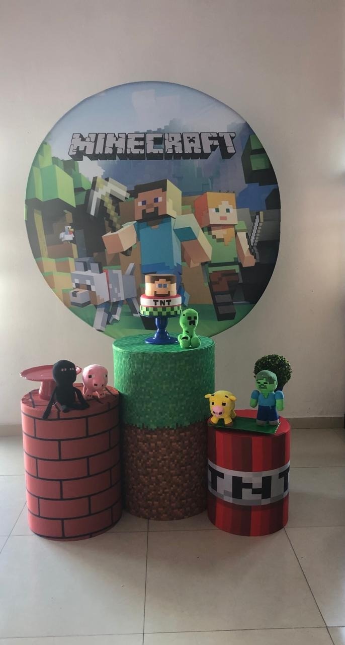 Kit Básico Minecraft  - Arrazo Decorações