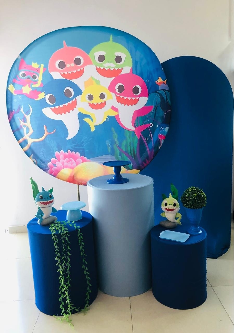 Kit Médio Baby Shark  - Arrazo Decorações