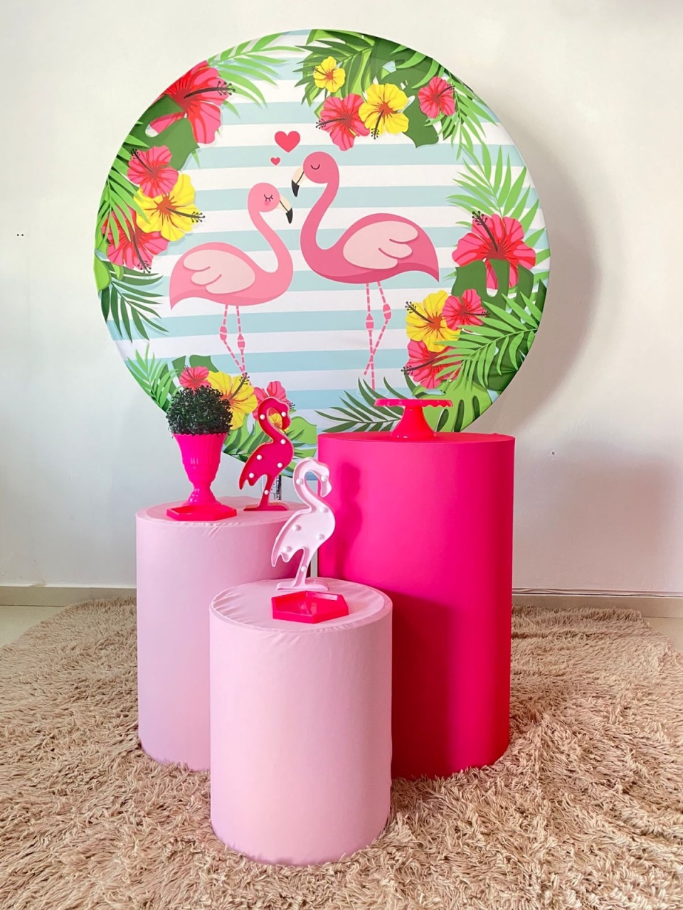 Kit Basico Flamingo - Arrazo Decorações