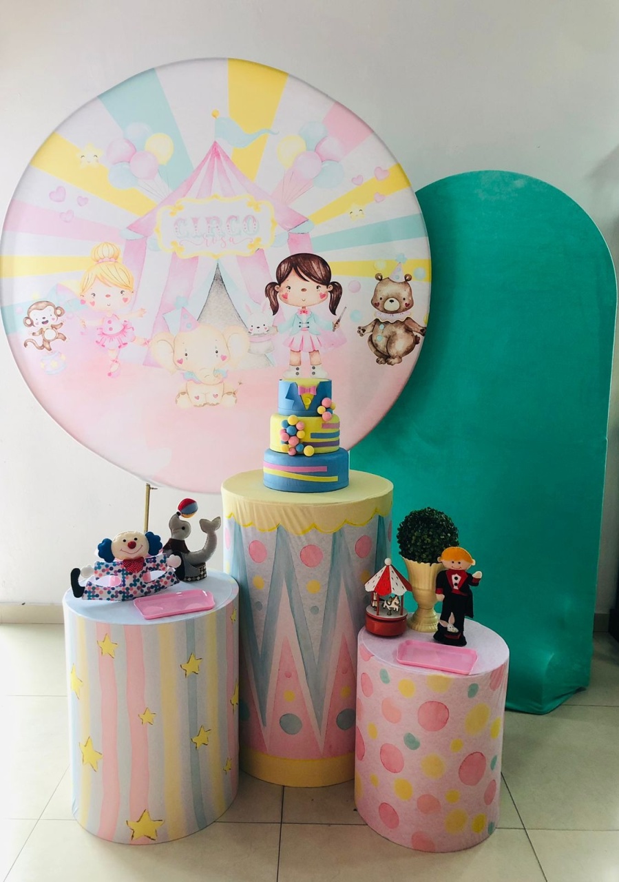 Kit Medio Circo Menina  - Arrazo Decorações