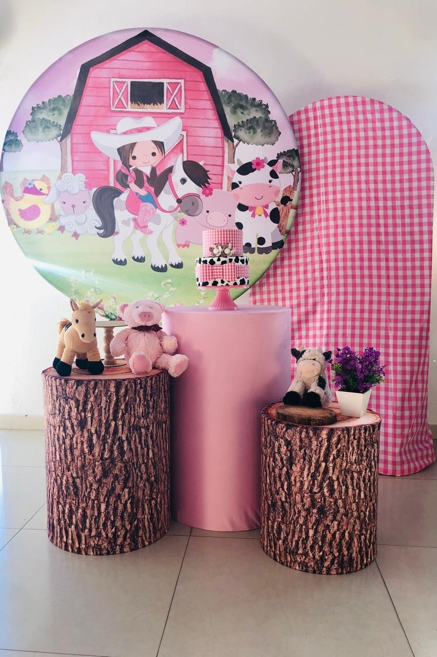 Kit Medio Fazendinha Menina   - Arrazo Decorações