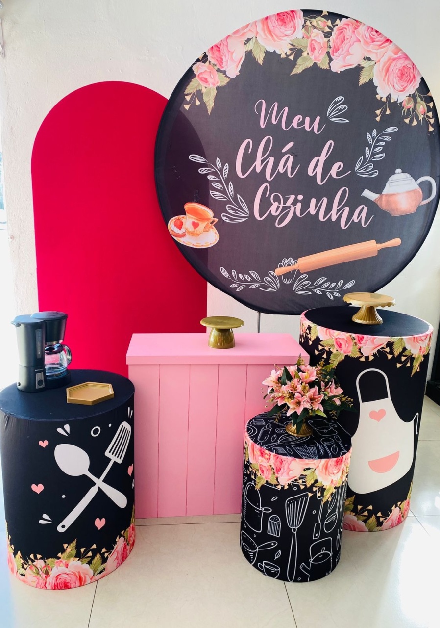 Kit Master Cha de Cozinha Preto - Arrazo Decorações