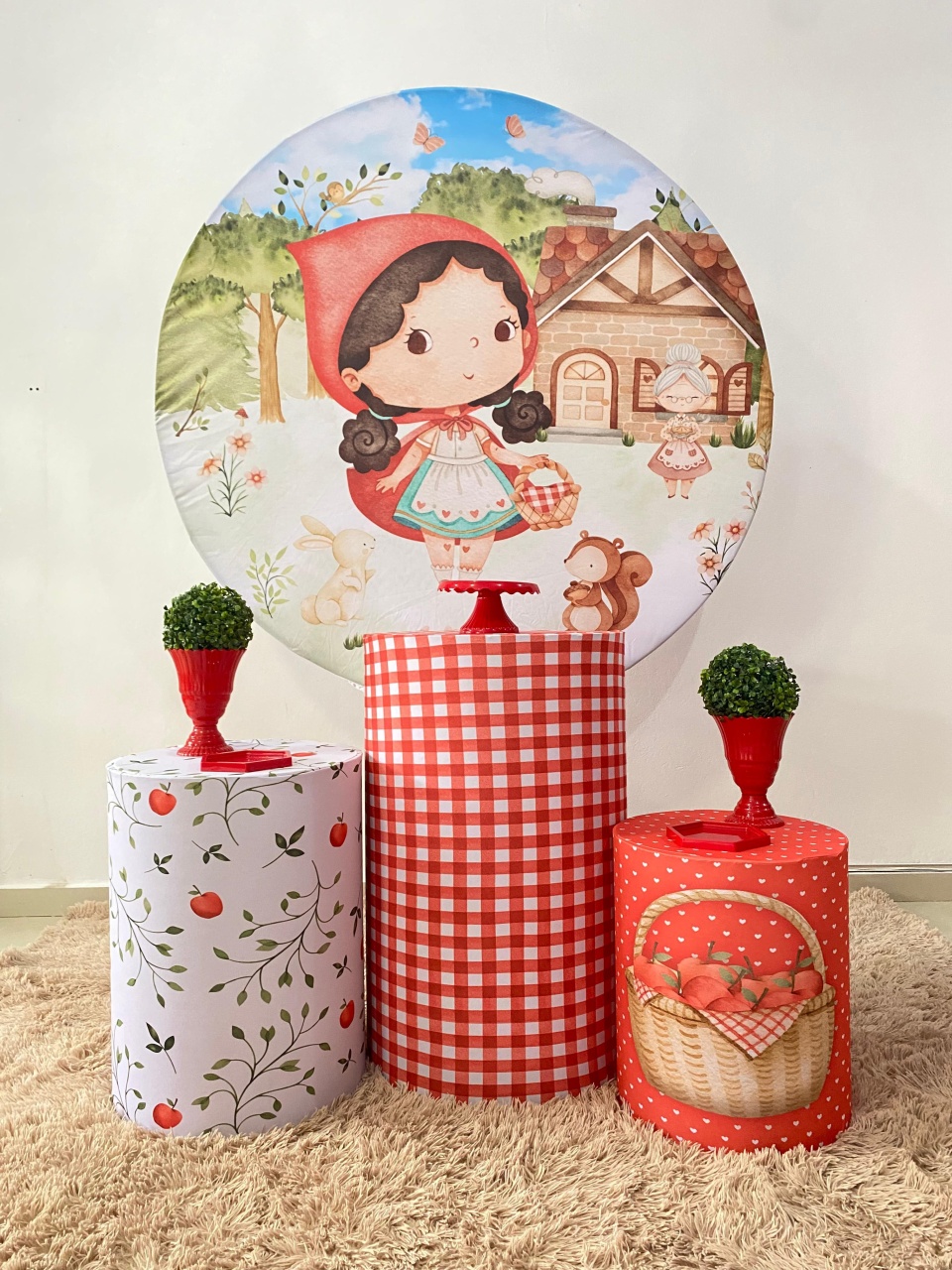 Kit Basico Chapeuzinho Vermelho - Arrazo Decorações