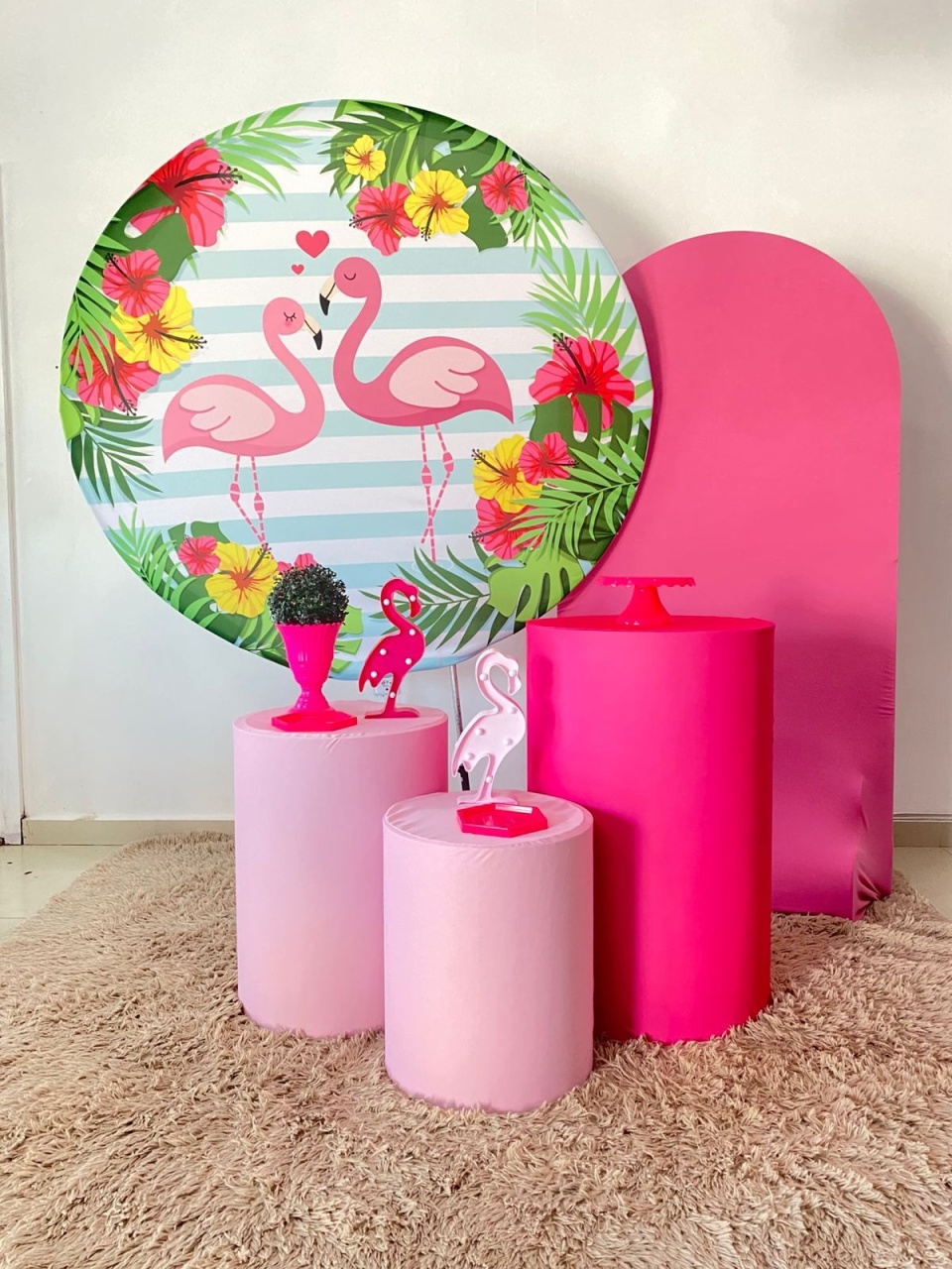 Kit Medio Flamingo - Arrazo Decorações