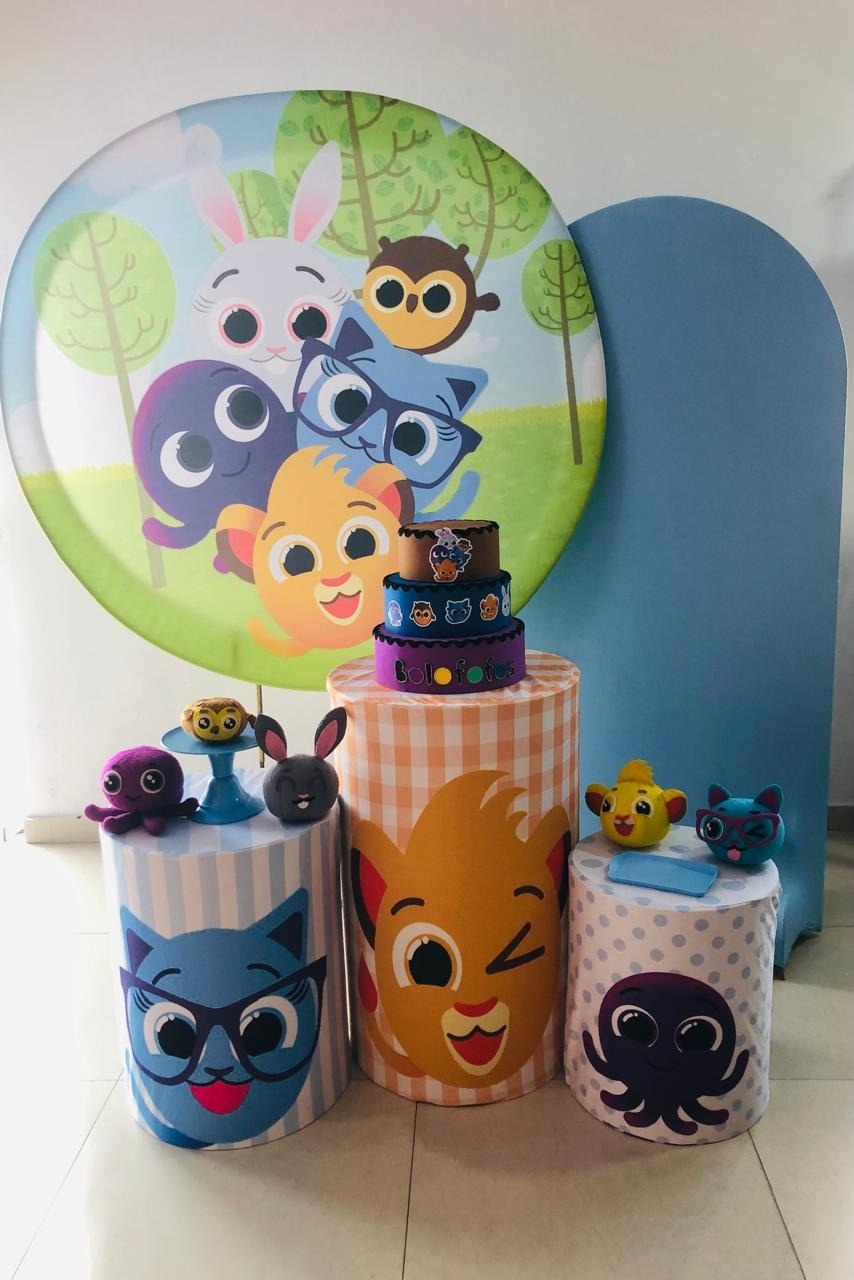 Kit Médio Bolo Fofo  - Arrazo Decorações