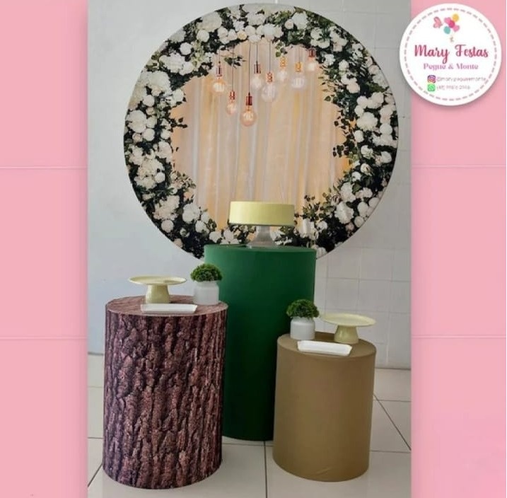 Kit 3 - Flores Com Luzes - CATÁLOGO MARY FESTAS PEGUE E MONTE