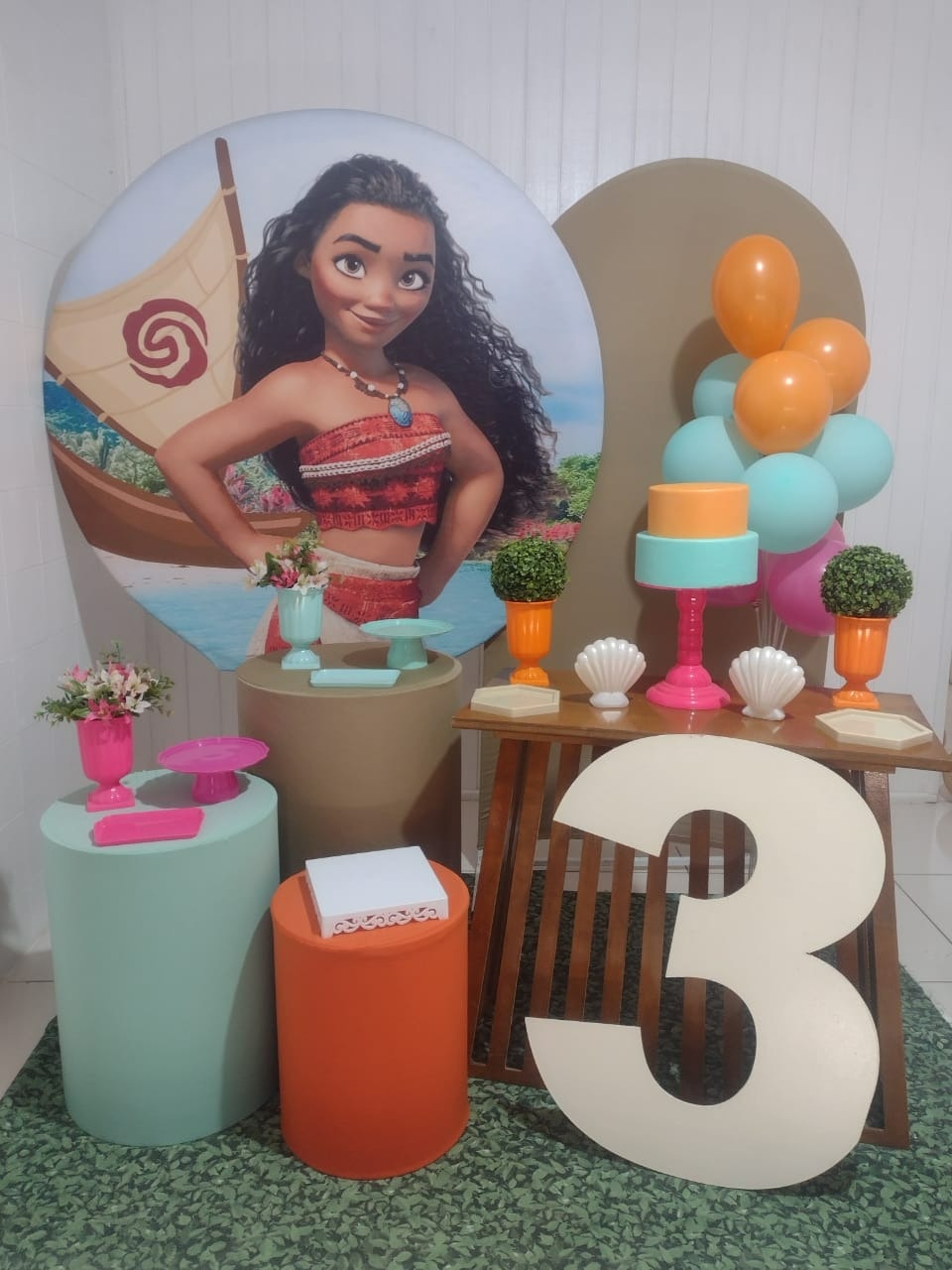 Kit 1 - Moana  - CATÁLOGO MARY FESTAS PEGUE E MONTE