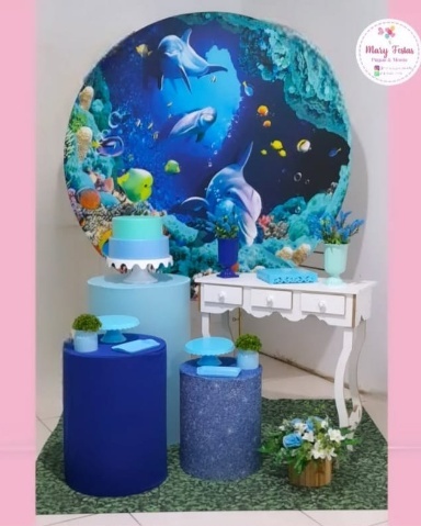 Kit 2 - Fundo Do Mar - CATÁLOGO MARY FESTAS PEGUE E MONTE