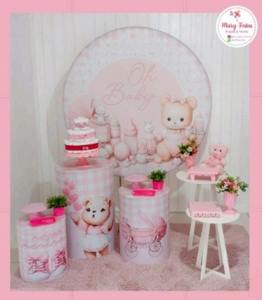 Kit 2 - Chá de Bebé Ursa - CATÁLOGO MARY FESTAS PEGUE E MONTE