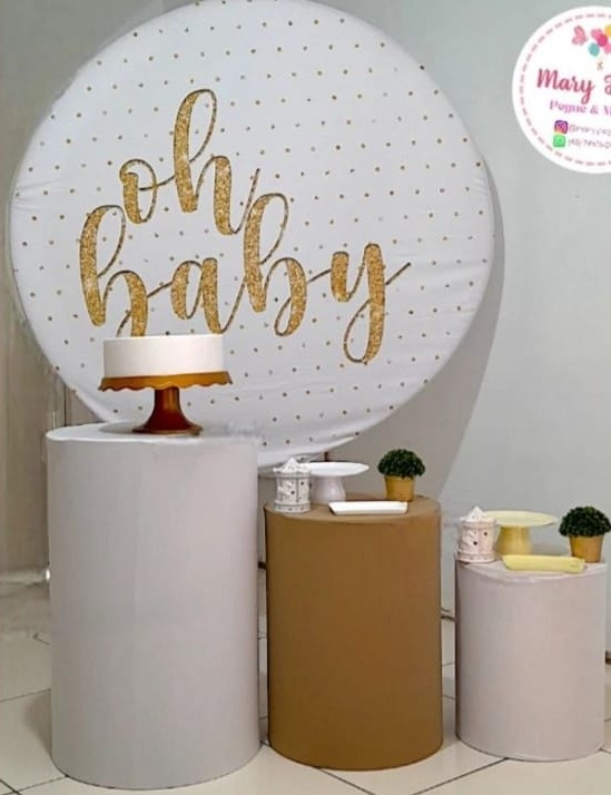 Kit 3 - Oh Baby Dourado - CATÁLOGO MARY FESTAS PEGUE E MONTE