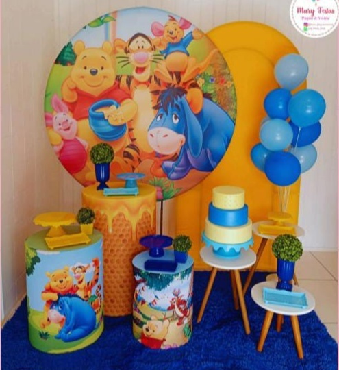 Kit 1 - Ursinho Phoo - Meninos - CATÁLOGO MARY FESTAS PEGUE E MONTE