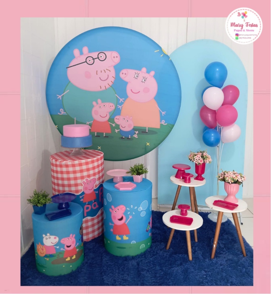 Kit 1 - Peppa Pig - CATÁLOGO MARY FESTAS PEGUE E MONTE