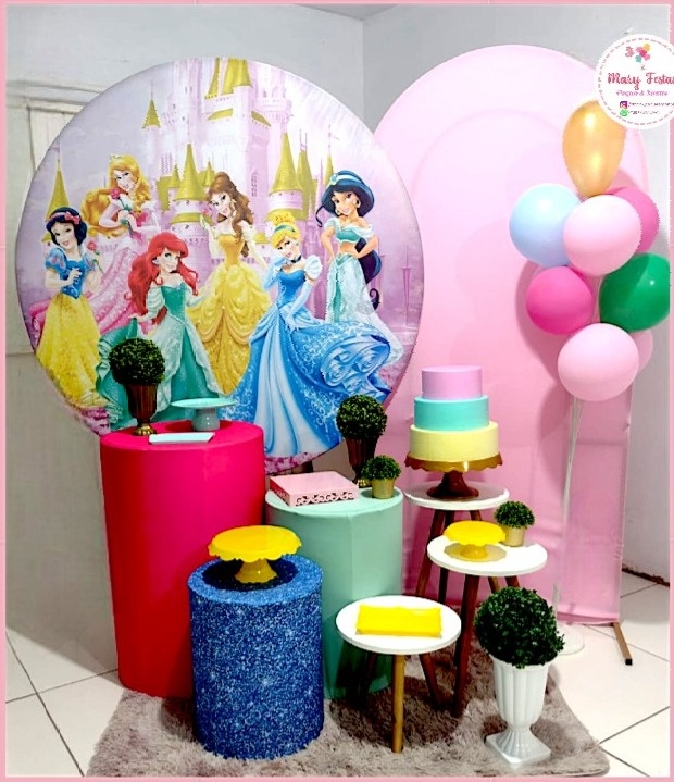 Kit 1 - Princesas  - CATÁLOGO MARY FESTAS PEGUE E MONTE