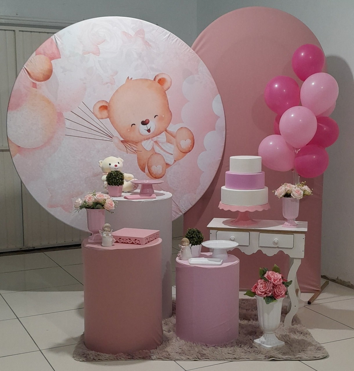 Kit 1 - Ursinha Fofinha  - CATÁLOGO MARY FESTAS PEGUE E MONTE