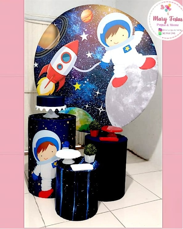 Kit 3 Astronauta  - CATÁLOGO MARY FESTAS PEGUE E MONTE