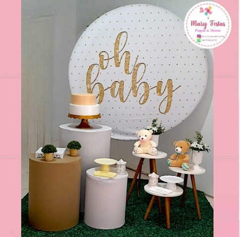 Kit 2 - O Baby Dourado - CATÁLOGO MARY FESTAS PEGUE E MONTE