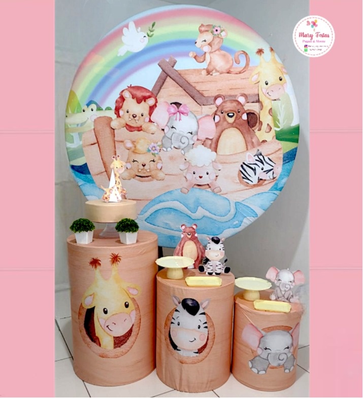 Kit 3 - Arca de Noé - CATÁLOGO MARY FESTAS PEGUE E MONTE