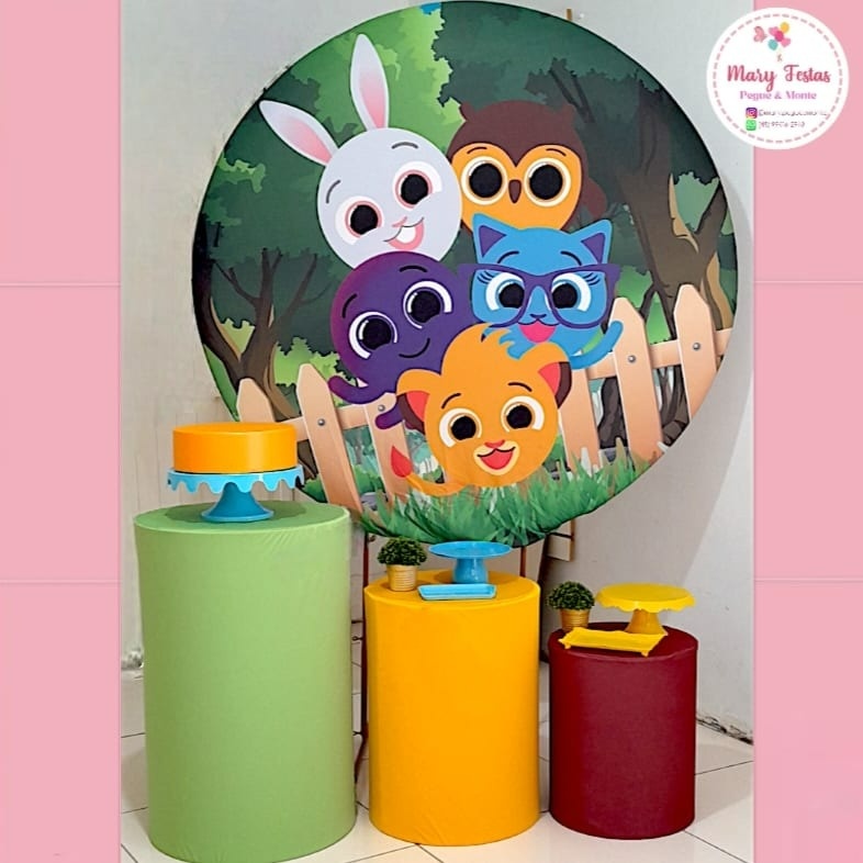 Kit 3 - Bolo Fofo - Menino - CATÁLOGO MARY FESTAS PEGUE E MONTE