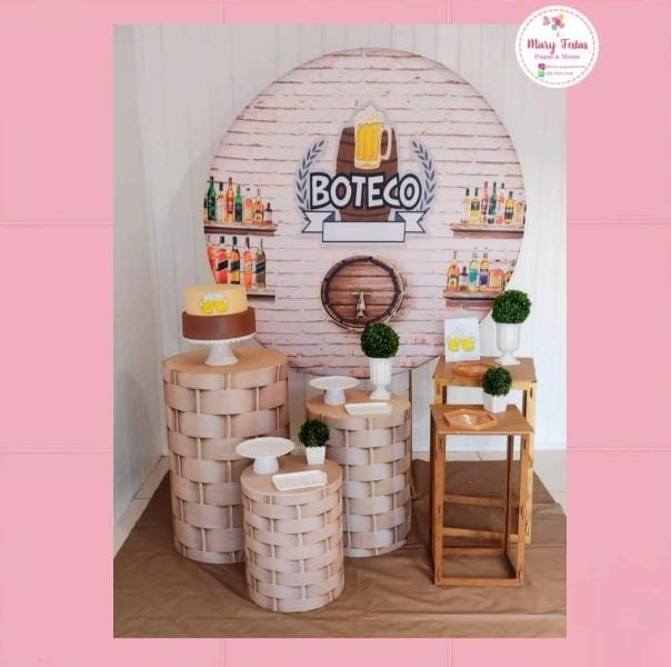Kit 2 - Boteco Amadeirado - CATÁLOGO MARY FESTAS PEGUE E MONTE